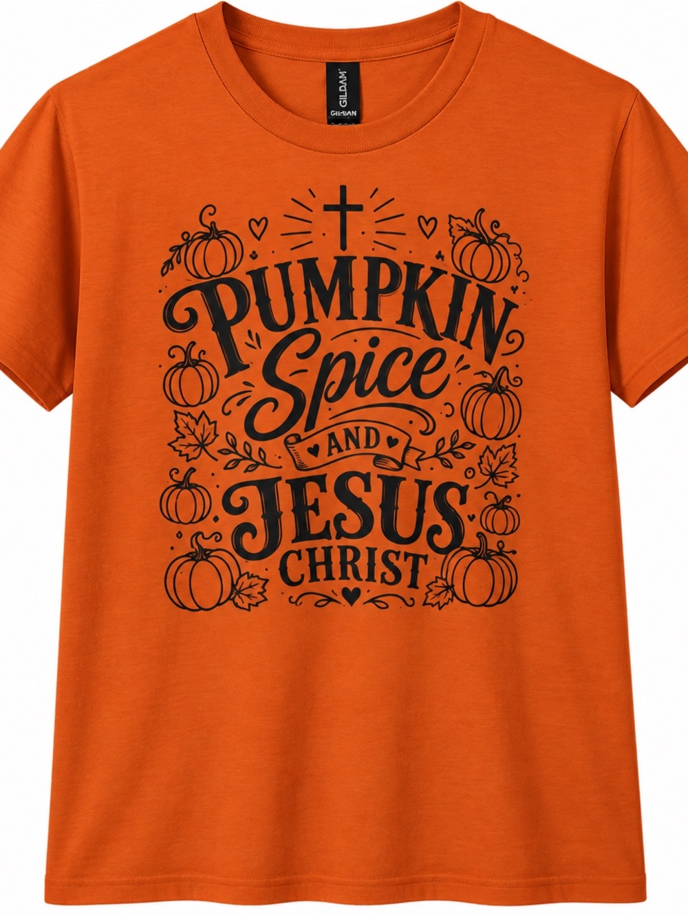 Adult XL NWOT Pumpkin Spice And Jesus Christ Graphic Tee